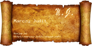 Marczy Judit névjegykártya